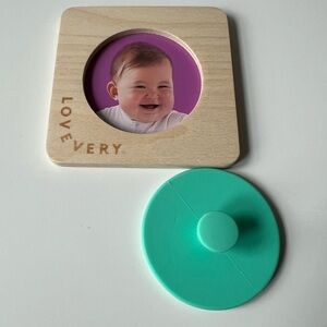 Lovevery Wooden Puzzle with Teal Circle